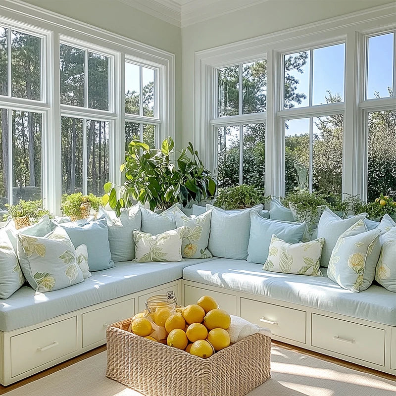 DETIBLUE Breakfast Nook Cushions
