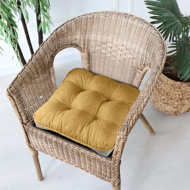 Dinette Chair Cushions with Ties can be used in rattan chairs | detiblue