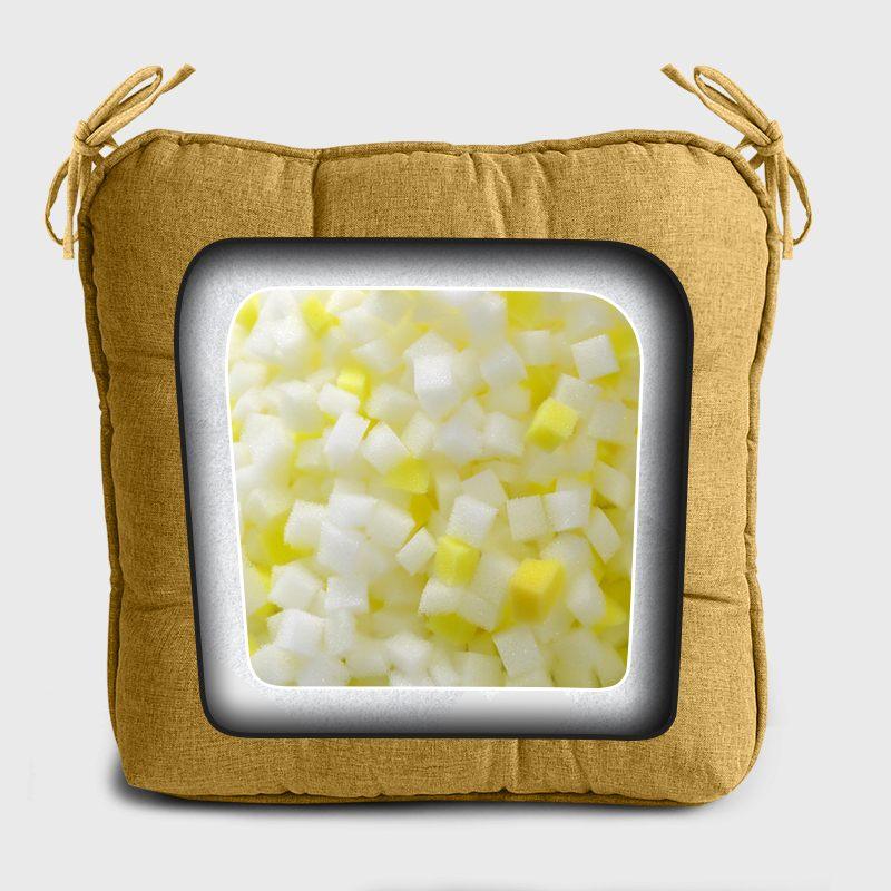 Dinette Chair Cushions with Ties have high rebound sponge | detiblue