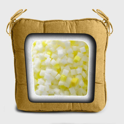 Dinette Chair Cushions with Ties have high rebound sponge | detiblue