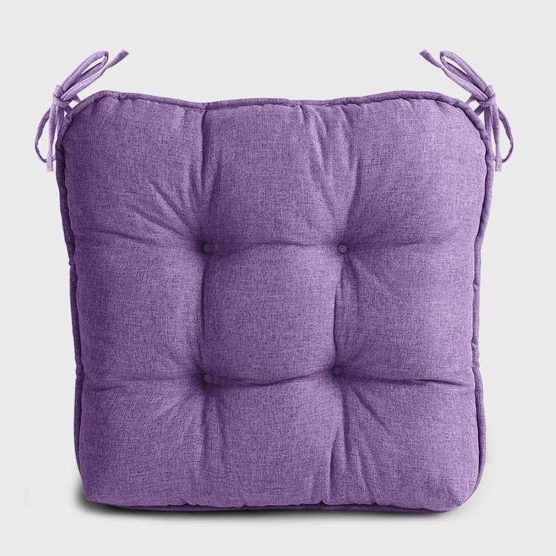 Light purple Dinette Chair Cushions with Ties |detiblue